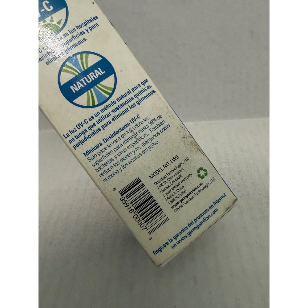 GermGuardian UV-C Mini Sanitizer Wand White Portable Travel LW9 - Picture 5 of 5